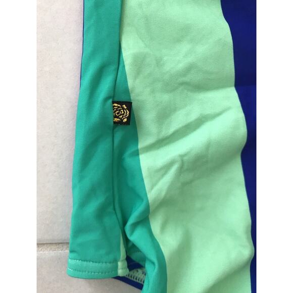 Rosa Secret One Piece Swimsuit Multicolor Striped Swimwear - Picture 9 of 9